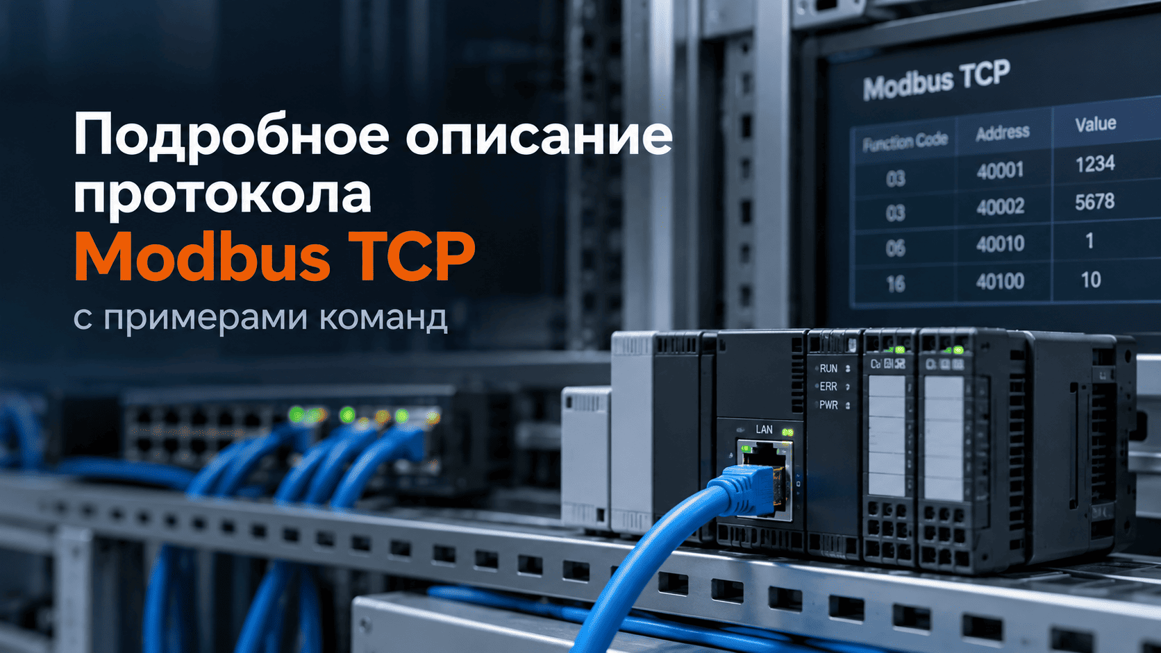 Modbus TCP, RTU, ASCII и TCP