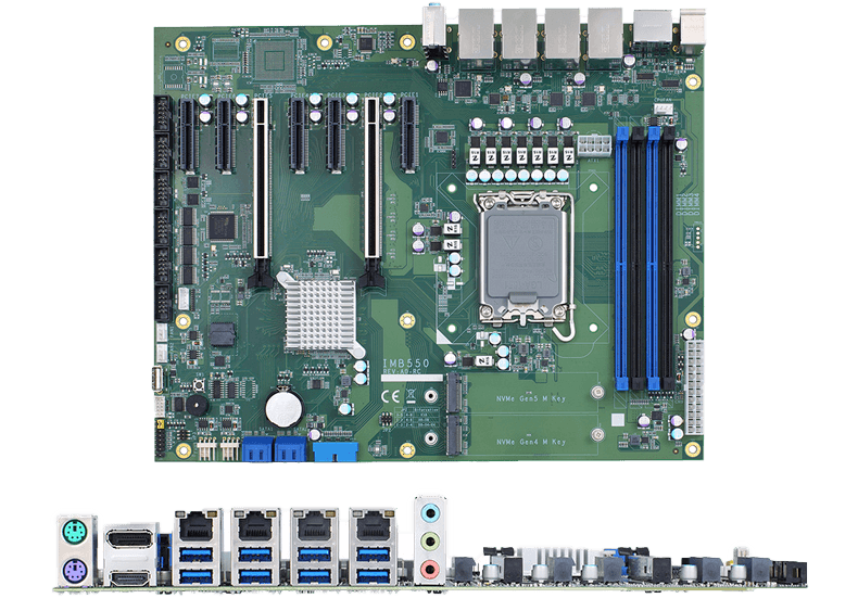 Axiomtek IMB550 слоты расширения и накопители