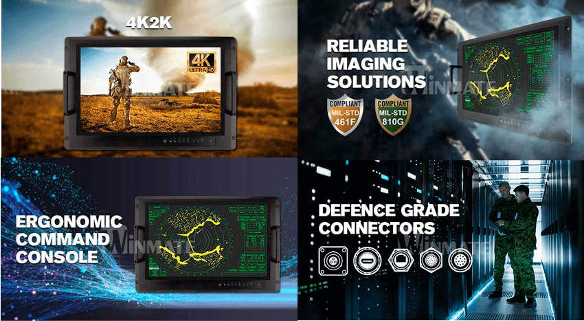 Модельный ряд промышленных мониторов Winmate 4K2K разных размеров