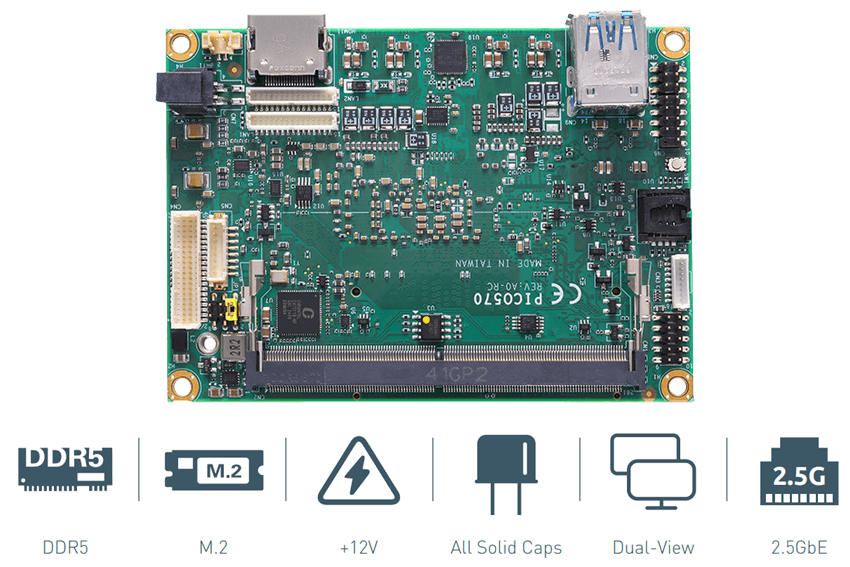 Axiomtek PICO570 вид на интерфейсы