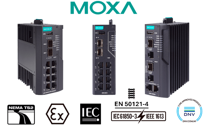 Линейка промышленного сетевого оборудования MOXA EDR