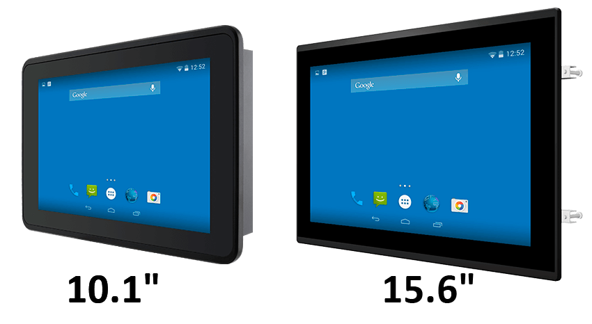 Крупный план сенсорного интерфейса Winmate HMI панели