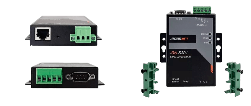 Схема подключения и коммуникационные возможности Ethernet-сервера iRN-S301