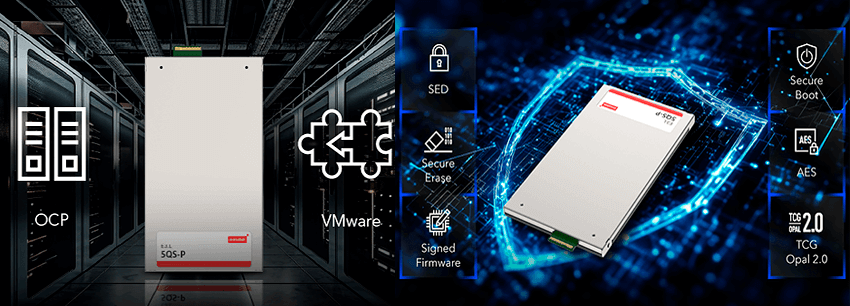 Схема технологий защиты данных Innodisk E3.L 5QS-P - iCell и безопасная загрузка