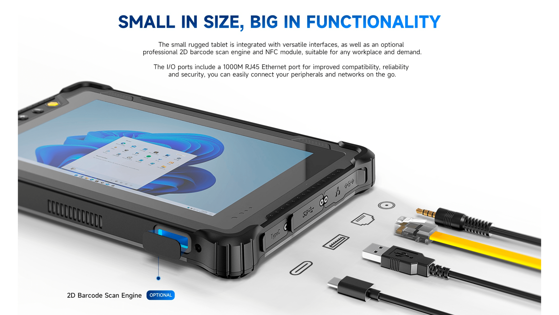 Коммуникационные интерфейсы и порты подключения планшета ONERugged M82A