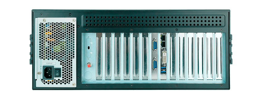 Задняя панель с интерфейсами iROBO-2000-43i5-G5