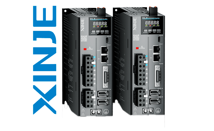 Общее изображение сервоприводов серии DL6 от XINJE