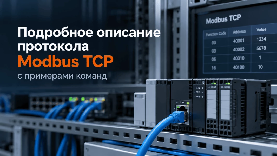 Подробное описание протокола Modbus TCP с примерами команд
