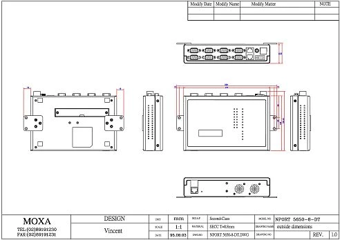 NPort 5650-8-DT w/o adaptor